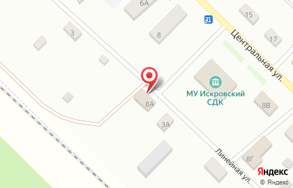 Продовольственный магазин на Линейной улице на карте