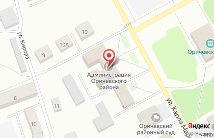 Оричевская районная Дума на карте