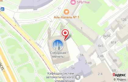 Соборная мечеть г. Санкт-Петербурга на карте