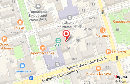 Элемент на улице Суворова на карте
