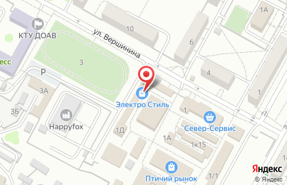 Магазин электротехники ЭлектроСтиль в Краснооктябрьском районе на карте