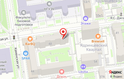 Городской центр здоровья на Ядринцевской улице на карте
