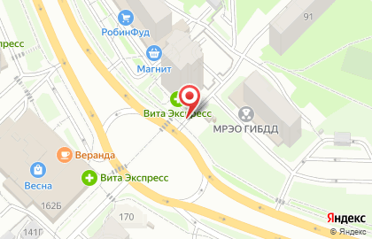 Киоск по продаже напитков на проспекте Строителей на карте