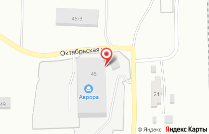 Фабрика мягкой мебели Аврора на Октябрьской улице на карте