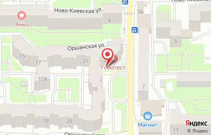 Ветеринарная клиника Фауна на Оршанской улице на карте