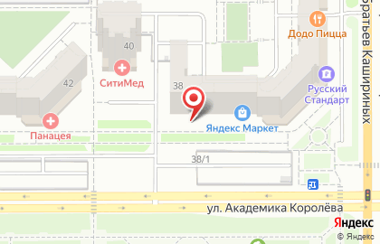 Туристическое агентство Anex Tour на улице Академика Королёва на карте
