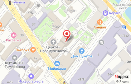 Академия на Московской улице на карте