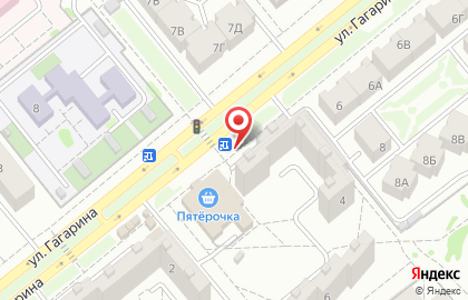 Киоск печатной продукции Буквоедъ на улице Гагарина на карте