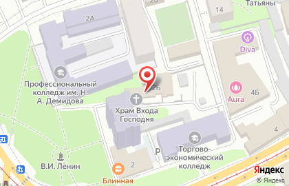 Приход в честь входа Господня в Иерусалим на карте