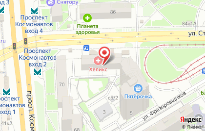 Магазин-перекусочная Таврия на улице Старых Большевиков на карте