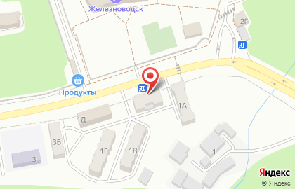 Продовольственный магазин 21 век в Железноводске на карте
