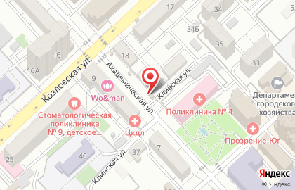 Магазин хлебобулочных изделий Пекарь на Академической улице на карте