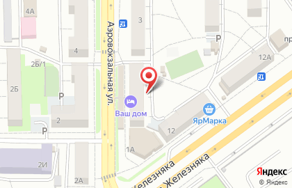Магазин фруктов и овощей на Аэровокзальной улице на карте