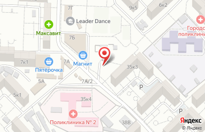 Магазин хлебобулочных изделий Зухал в Астрахани на карте
