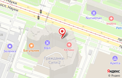 Магазин у дома Бристоль в Калининском районе на карте
