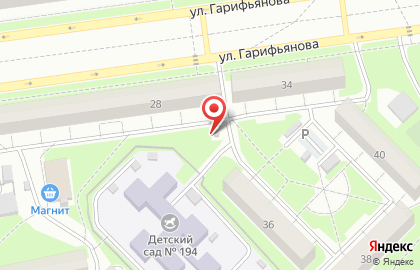 Киоск по продаже питьевой воды Ключ здоровья на улице Гарифьянова на карте