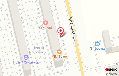 Гипермаркет игрушек Пилот Бегемот на Киевском шоссе на карте