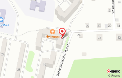 Продуктовый магазин на Комсомольском проспекте, 21 на карте