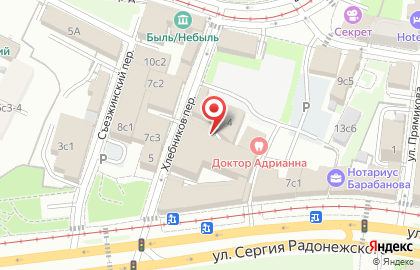 Белый Медведь в Хлебниковом переулке на карте