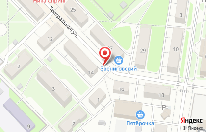 БИНБАНК кредитные карты на Театральной улице в Кстово на карте