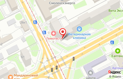 Служба доставки обедов Quick в Смоленске на карте