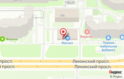 Универсам РеалЪ на Ленинском проспекте, 106 к 3 на карте