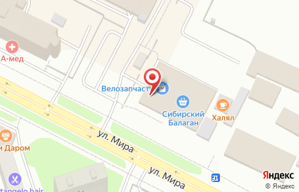 Магазин-склад Мир упаковки в Ханты-Мансийске на карте