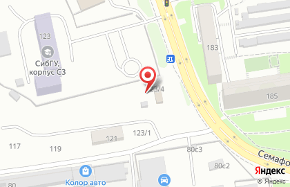 Автосервис в Красноярске на карте