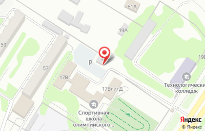 Автостоянка в Омске на карте
