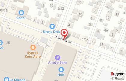 Гламур на Омской улице на карте