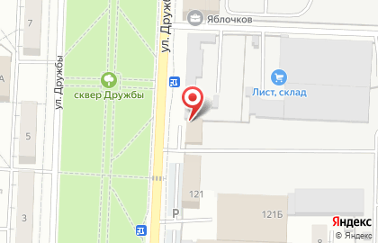 Кафе-столовая Гараж в Железнодорожном районе на карте
