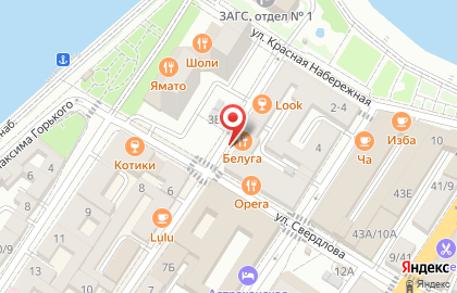 Ресторан Белуга на карте