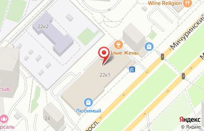 ЗАО Банкомат, Банк ВТБ 24 на Мичуринском проспекте на карте