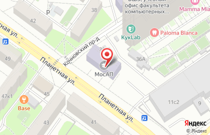 Колледж Московской академии предпринимательства на карте