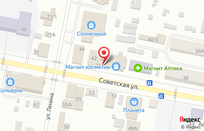 Магазин Монетка в Новосибирске на карте