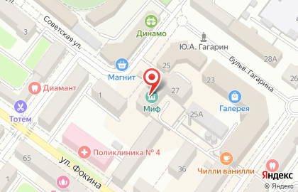 Туристическое агентство Планета-тур на бульваре Гагарина на карте