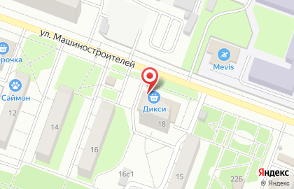 Дикси в Подольске (ул Машиностроителей) на карте