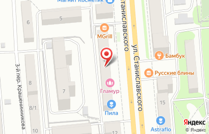 Ресторан Калипсо на улице Станиславского на карте
