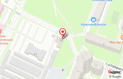 Шиномонтажная мастерская на ул. Грибакиных, 30 на карте