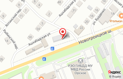 Магазин автозапчастей Ладья в Оренбурге на карте