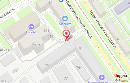 Охта-сервис на Новочеркасском проспекте на карте