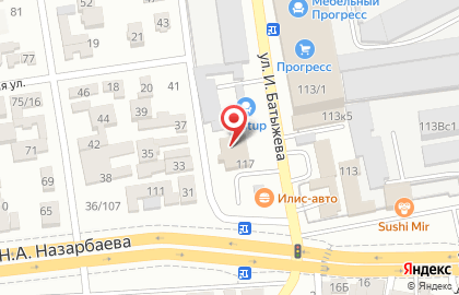 Мебельный салон Массив в Ленинском районе на карте