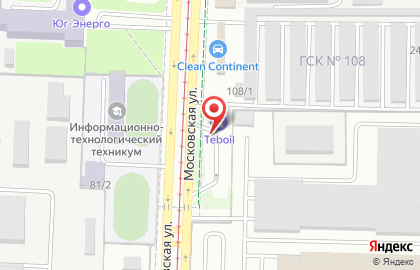 АЗС, ООО Кубанская нефтегазовая компания на Московской улице на карте