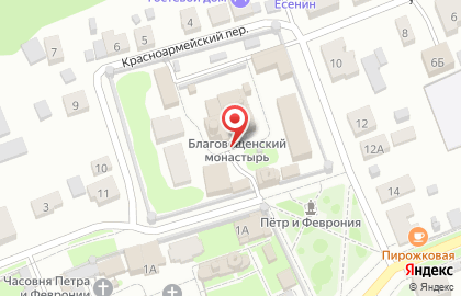 Свято-Благовещенский мужской монастырь на карте