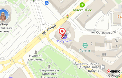 Волгоград-Интурист на карте
