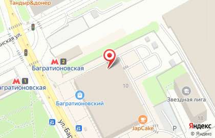 Бельпостель на Багратионовской на карте