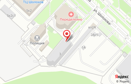 Шиномонтажная мастерская на Новопеределкино на карте