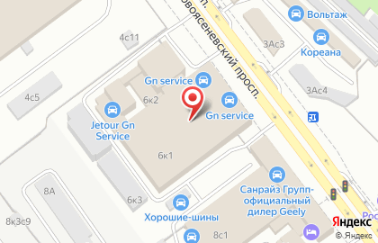Автосалон Nissan GN service на Новоясеневском проспекте на карте