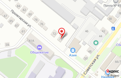 Торговый центр Азия на Пролетарской улице на карте