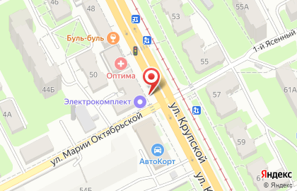 Магазин инструментов и электротоваров Электрокомплект на улице Крупской на карте